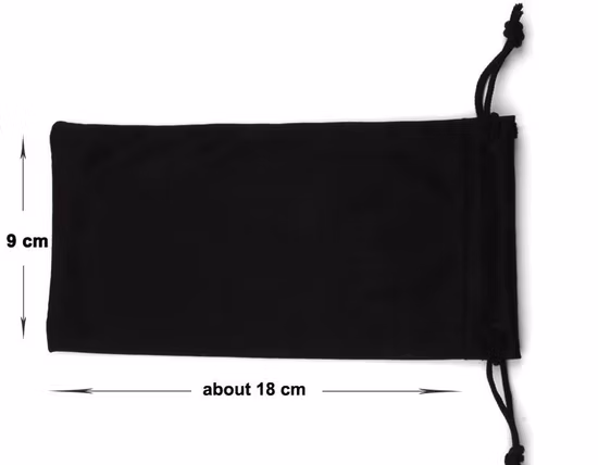 Pochette de sac de lunettes à cordon avec logo personnalisé, pochette noire douce pour lunettes de soleil en microfibre