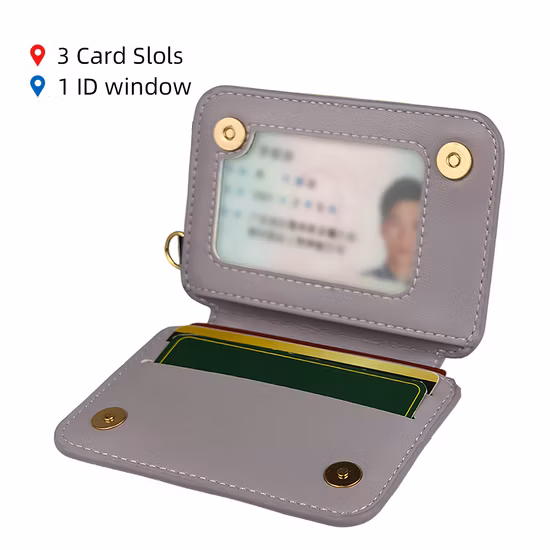 Personnalisation en gros porte-passeport portefeuille en cuir PVC pliable pince à billets en métal blocage RFID en aluminium entreprise magnétique ID pièce de monnaie porte-carte de crédit