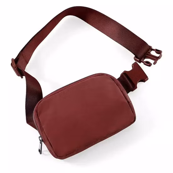 Mini sac de ceinture unisexe avec sangle réglable, petite pochette de taille, sac de taille en Nylon, sac banane personnalisé